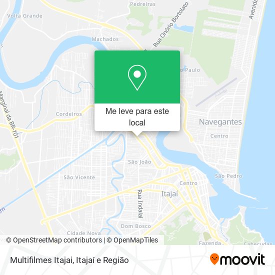 Multifilmes Itajai mapa