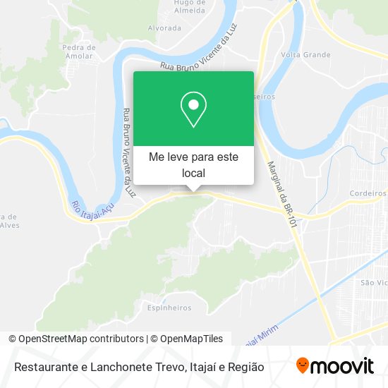 Restaurante e Lanchonete Trevo mapa