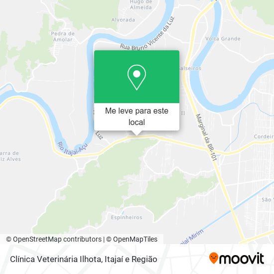 Clínica Veterinária Ilhota mapa