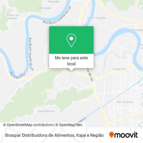 Braspar Distribuidora de Alimentos mapa