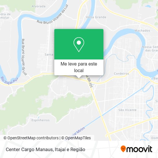 Center Cargo Manaus mapa
