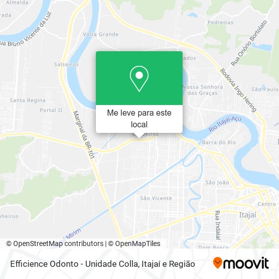 Efficience Odonto - Unidade Colla mapa