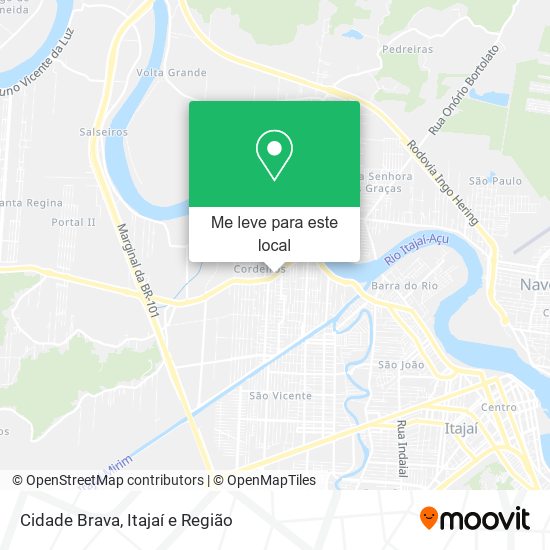 Cidade Brava mapa