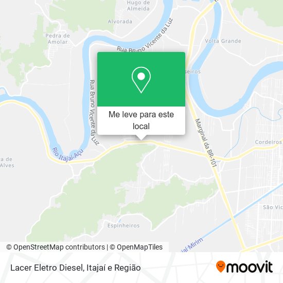 Lacer Eletro Diesel mapa