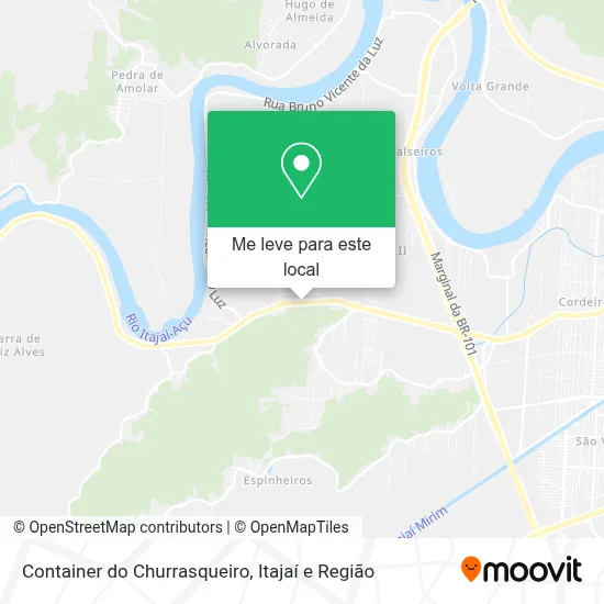 Container do Churrasqueiro mapa