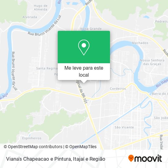 Viana's Chapeacao e Pintura mapa