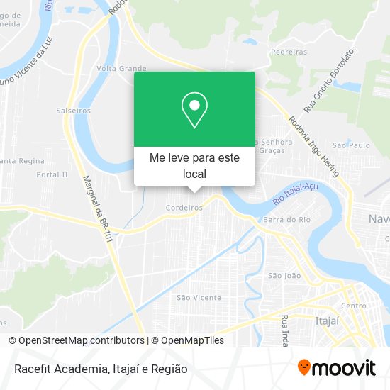 Racefit Academia mapa