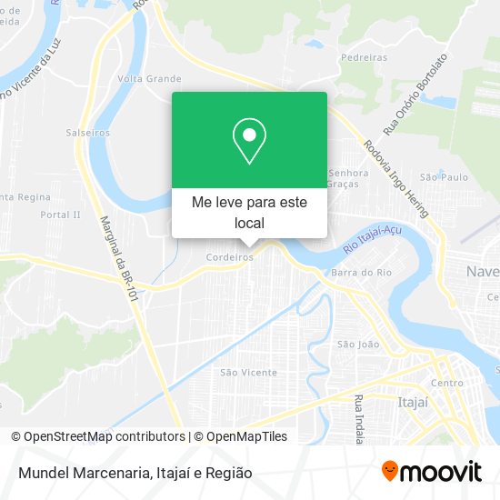 Mundel Marcenaria mapa