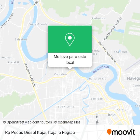 Rp Pecas Diesel Itajai mapa