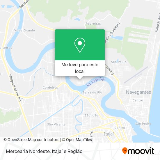 Mercearia Nordeste mapa