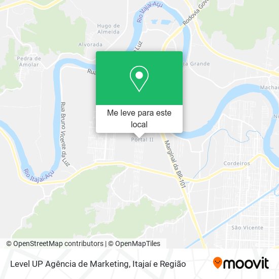 Level UP Agência de Marketing mapa