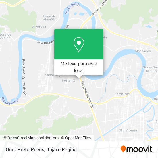 Ouro Preto Pneus mapa