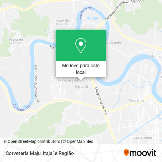 Sorveteria Maju mapa