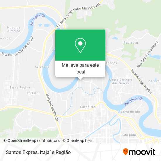 Santos Expres mapa