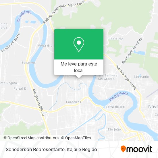 Sonederson Representante mapa