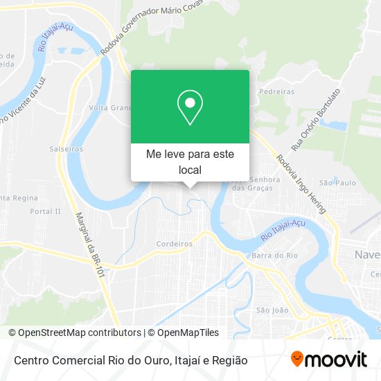 Centro Comercial Rio do Ouro mapa
