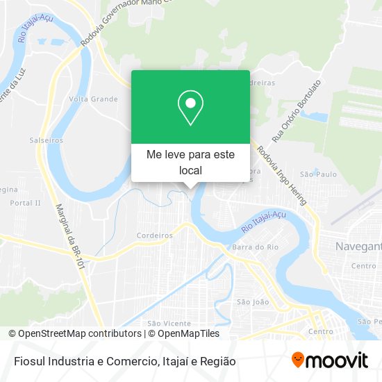 Fiosul Industria e Comercio mapa