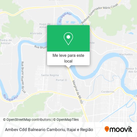 Ambev Cdd Balneario Camboriu mapa