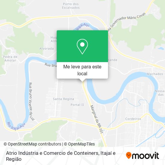 Atrio Indústria e Comercio de Conteiners mapa