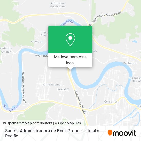Santos Administradora de Bens Proprios mapa