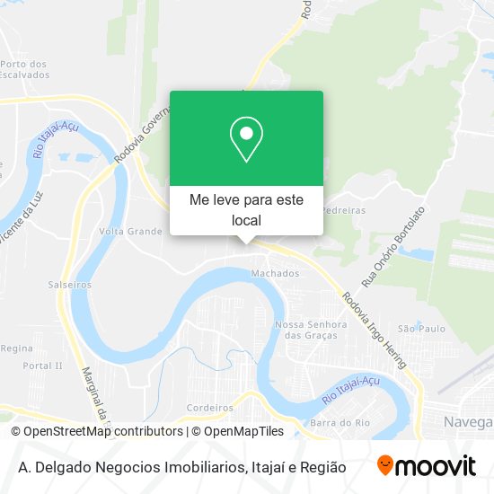 A. Delgado Negocios Imobiliarios mapa