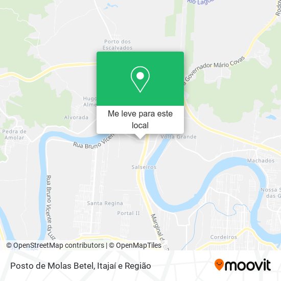 Posto de Molas Betel mapa