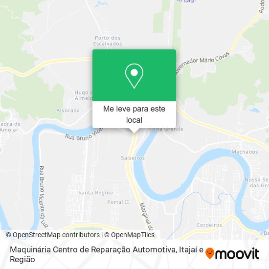 Maquinária Centro de Reparação Automotiva mapa