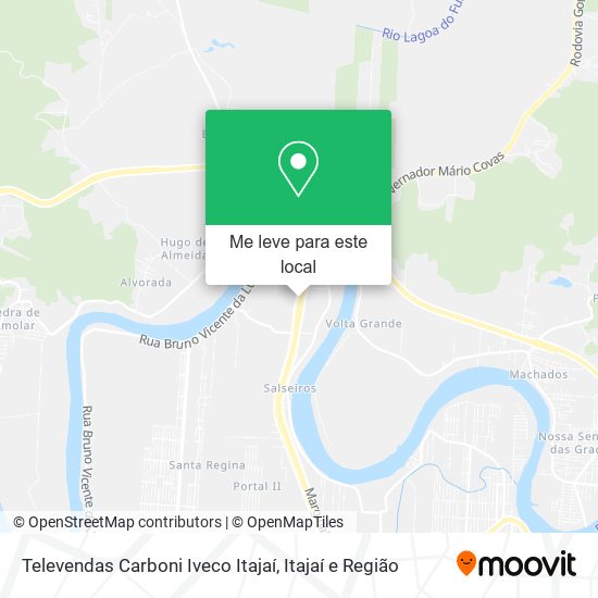 Televendas Carboni Iveco Itajaí mapa