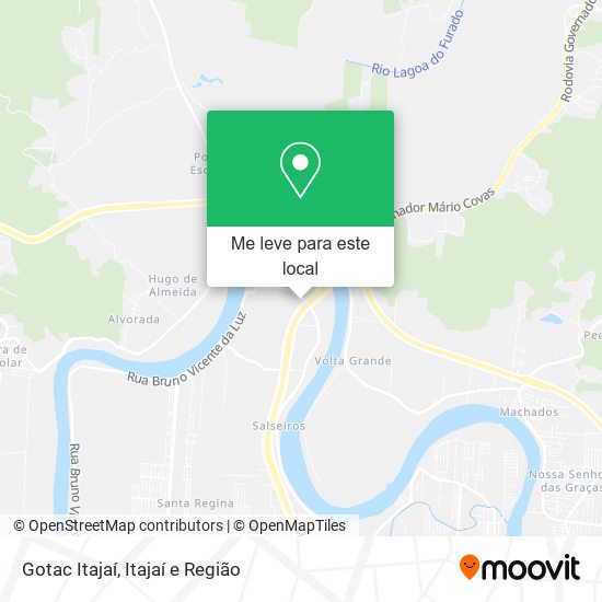 Gotac Itajaí mapa