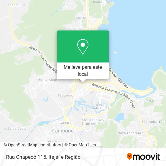 Rua Chapecó 115 mapa
