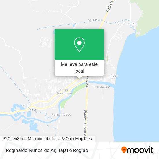 Reginaldo Nunes de Ar mapa