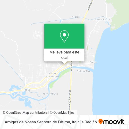 Amigas de Nossa Senhora de Fátima mapa