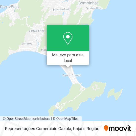 Representações Comerciais Gazola mapa