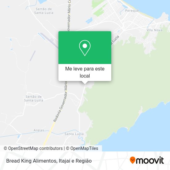 Bread King Alimentos mapa