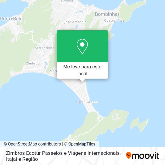 Zimbros Ecotur Passeios e Viagens Internacionais mapa