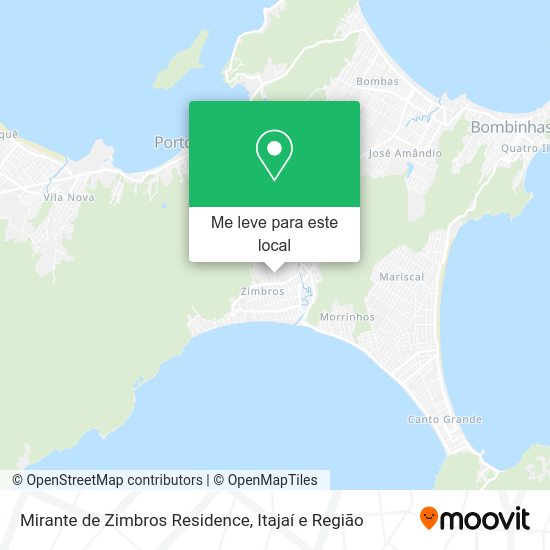 Mirante de Zimbros Residence mapa