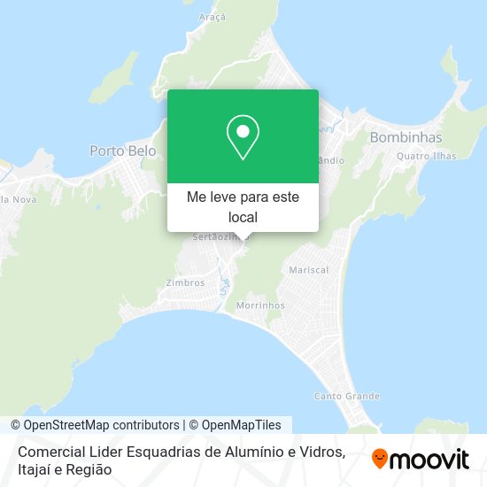 Comercial Lider Esquadrias de Alumínio e Vidros mapa