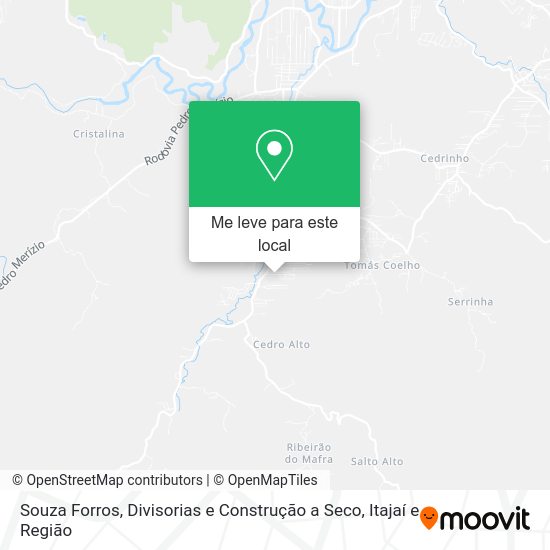 Souza Forros, Divisorias e Construção a Seco mapa