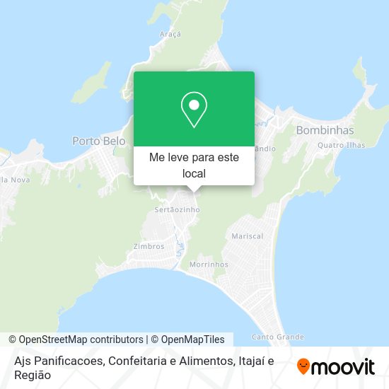 Ajs Panificacoes, Confeitaria e Alimentos mapa