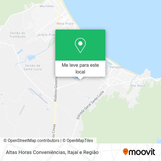 Altas Horas Conveniências mapa