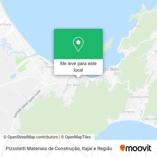 Pizzolatti Materiais de Construção mapa
