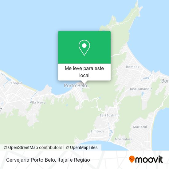 Cervejaria Porto Belo mapa