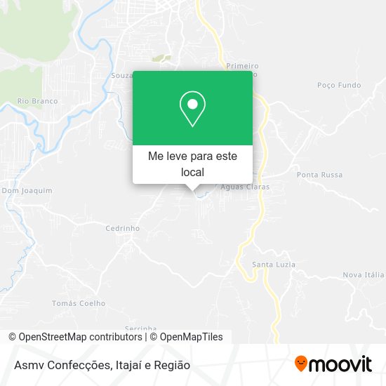 Asmv Confecções mapa