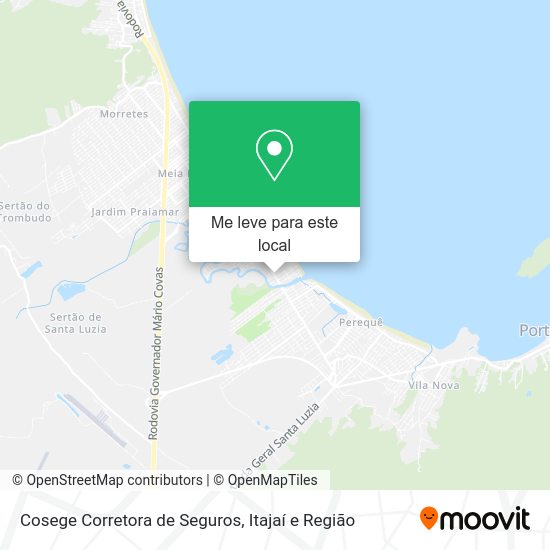 Cosege Corretora de Seguros mapa