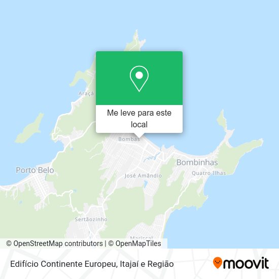 Edifício Continente Europeu mapa