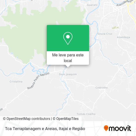Tca Terraplanagem e Areias mapa
