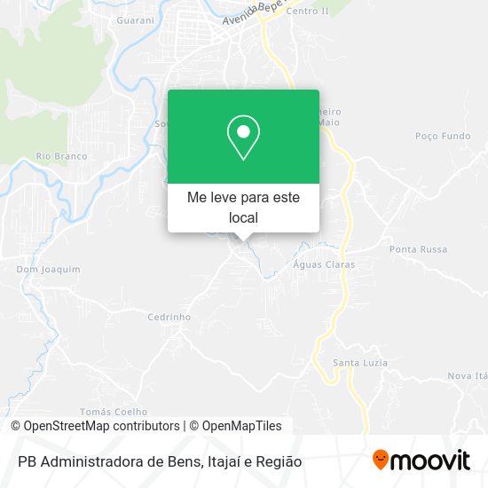 PB Administradora de Bens mapa