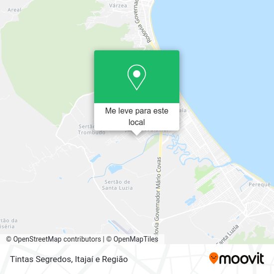 Tintas Segredos mapa