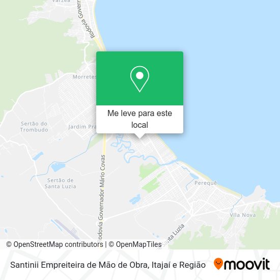 Santinii Empreiteira de Mão de Obra mapa