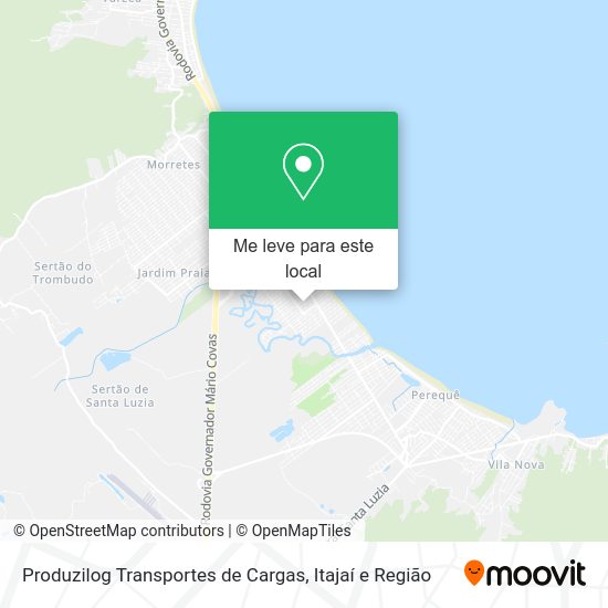 Produzilog Transportes de Cargas mapa